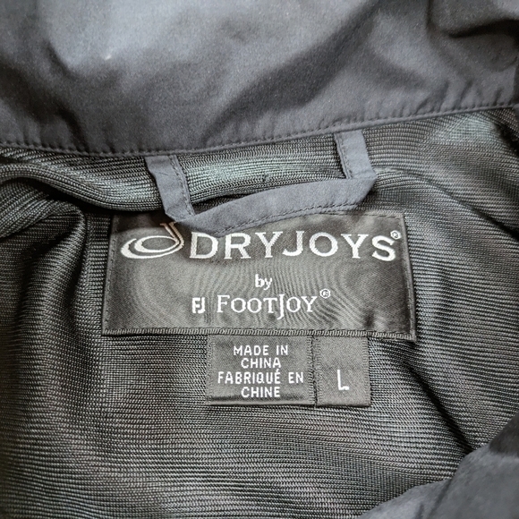 Footjoy Jacket Men's L Red Dryjoys Golf Pullover ½ Zip Short Sleeve Weatherproof - Picture 5 of 10